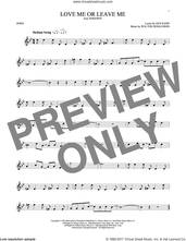Cover icon of Love Me Or Leave Me sheet music for horn solo by Gus Kahn, Dave Pell, Donaldson and Kahn and Walter Donaldson, intermediate skill level