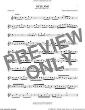Cover icon of Siciliano sheet music for tenor saxophone solo by Johann Sebastian Bach, classical score, intermediate skill level