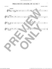 Cover icon of Prelude In A Major, Op. 28, No. 7 sheet music for alto saxophone solo by Frederic Chopin, classical score, intermediate skill level
