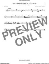 Cover icon of Harmonious Blacksmith sheet music for alto saxophone solo by George Frideric Handel, classical score, intermediate skill level