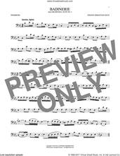 Cover icon of Badinerie (Suite No. 2) sheet music for trombone solo by Johann Sebastian Bach, classical score, intermediate skill level