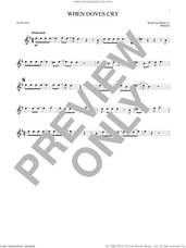 Cover icon of When Doves Cry sheet music for alto saxophone solo by Prince, intermediate skill level