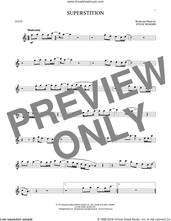 Cover icon of Superstition sheet music for flute solo by Stevie Wonder, intermediate skill level