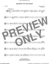 Cover icon of Blowin' In The Wind sheet music for clarinet solo by Bob Dylan, intermediate skill level