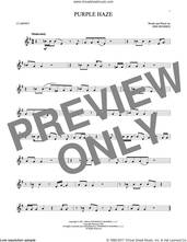Cover icon of Purple Haze sheet music for clarinet solo by Jimi Hendrix, intermediate skill level