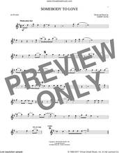 Cover icon of Somebody To Love sheet music for alto saxophone solo by Jefferson Airplane and Darby Slick, intermediate skill level