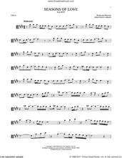 Cover icon of Seasons Of Love (from Rent) sheet music for viola solo by Jonathan Larson, intermediate skill level