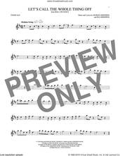 Cover icon of Let's Call The Whole Thing Off sheet music for tenor saxophone solo by George Gershwin and Ira Gershwin, intermediate skill level