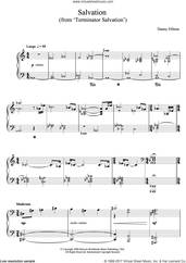 Cover icon of Salvation (from Terminator Salvation) sheet music for piano solo by Danny Elfman, intermediate skill level