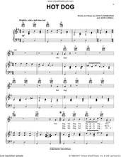 Cover icon of Hot Dog! sheet music for voice, piano or guitar by They Might Be Giants, John Flansburgh and John Linnell, intermediate skill level