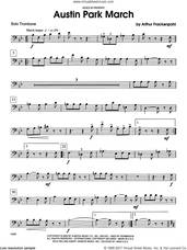 Cover icon of Austin Park March (complete set of parts) sheet music for trombone and piano by Arthur Frankenpohl, intermediate skill level