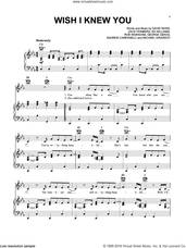 Cover icon of Wish I Knew You sheet music for voice, piano or guitar by The Revivalists, Andrew Campanelli, David Shaw, Ed Williams, George Gekas, Michael Girardot, Rob Ingraham and Zack Feinberg, intermediate skill level