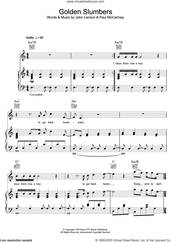 Cover icon of Golden Slumbers sheet music for voice, piano or guitar by Elbow, John Lennon and Paul McCartney, intermediate skill level