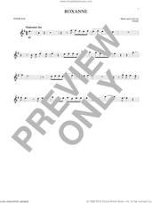 Cover icon of Roxanne sheet music for tenor saxophone solo by The Police and Sting, intermediate skill level