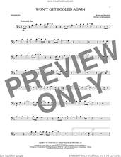 Cover icon of Won't Get Fooled Again sheet music for trombone solo by The Who and Pete Townshend, intermediate skill level