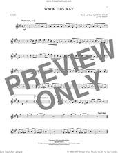 Cover icon of Walk This Way sheet music for violin solo by Aerosmith, Run D.M.C., Joe Perry and Steven Tyler, intermediate skill level