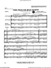 Cover icon of Three Pieces for Brass Quartet (COMPLETE) sheet music for brass quartet by Robert Schumann and Arthur Frankenpohl, intermediate skill level