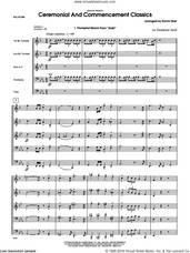 Cover icon of Ceremonial And Commencement Classics (COMPLETE) sheet music for brass quintet by David Uber, intermediate skill level