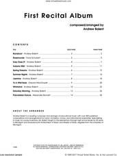 Cover icon of First Recital Album (complete set of parts) sheet music for trombone and piano by Andrew Balent, intermediate skill level