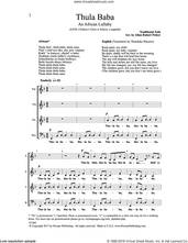 Cover icon of Thula Baba sheet music for choir (SATB: soprano, alto, tenor, bass) by Allan Robert Petker, intermediate skill level