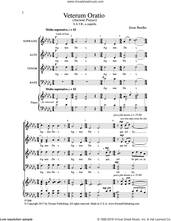 Cover icon of Veterum Oratio sheet music for choir (SATB: soprano, alto, tenor, bass) by Jesse Beulke, intermediate skill level