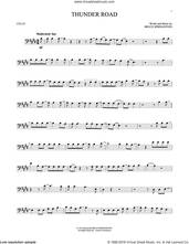 Cover icon of Thunder Road sheet music for cello solo by Bruce Springsteen, intermediate skill level