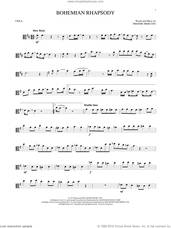 Cover icon of Bohemian Rhapsody sheet music for viola solo by Queen and Freddie Mercury, intermediate skill level
