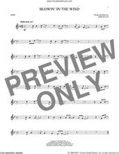 Cover icon of Blowin' In The Wind sheet music for horn solo by Bob Dylan, intermediate skill level