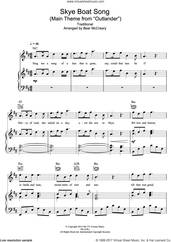 Cover icon of Skye Boat Song (Main Theme from Outlander) sheet music for voice, piano or guitar by Raya Yarbrough and Miscellaneous, intermediate skill level