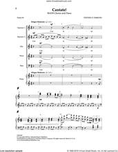 Cover icon of Cantate! sheet music for choir (SSATB) by Stephen D. Emmons, intermediate skill level