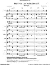 Cover icon of The Seven Last Words of Christ sheet music for string orchestra by Richard Burchard, intermediate skill level