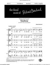 Cover icon of Tenebrae sheet music for choir (SATB: soprano, alto, tenor, bass) by Richard Burchard, intermediate skill level