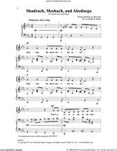 Cover icon of Shadrach, Meshach and Abednego sheet music for choir (Unison) by Joseph M. Martin and Bill Greer, intermediate skill level