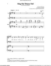 Cover icon of Sing On! Dance On! sheet music for choir (SATB: soprano, alto, tenor, bass) by Fred Bock, intermediate skill level