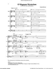 Cover icon of O Magnum Mysterium sheet music for choir (SSAATB) by Ernesto Herrera, intermediate skill level