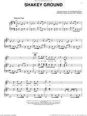 Cover icon of Shakey Ground sheet music for voice, piano or guitar by The Temptations, Elton John, Alphonso Boyd, Edward Hazel and Jeffrey Bowen, intermediate skill level