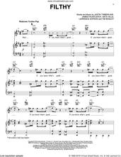 Cover icon of Filthy sheet music for voice, piano or guitar by Justin Timberlake, James Fauntleroy, Larrance Dopson, Nate Hills and Tim Mosley, intermediate skill level