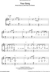 Cover icon of Your Song sheet music for piano solo by Rita Ora, Ed Sheeran and Steve Mac, easy skill level