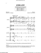 Cover icon of Jubilate! sheet music for choir (SATB: soprano, alto, tenor, bass) by Clare C. Toy, intermediate skill level