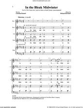 Cover icon of In the Bleak Midwinter sheet music for choir (SATB: soprano, alto, tenor, bass) by Richard Burchard and Christina Rosetti, intermediate skill level