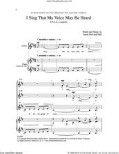 Cover icon of I Sing that My Voice May be Heard sheet music for choir (SSAA: soprano, alto) by Gwen McLeod Hall, intermediate skill level