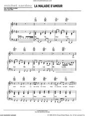 Cover icon of La Maladie D'Amour sheet music for voice, piano or guitar by Michel Sardou and Jacques Revaux, intermediate skill level