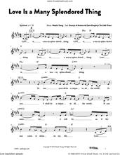 Cover icon of Love Is a Many Splendored Thing sheet music for voice and other instruments (fake book) by Natalie Young, intermediate skill level