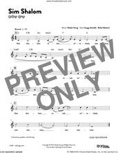 Cover icon of Sim Shalom Round sheet music for voice and other instruments (fake book) by Natalie Young, intermediate skill level