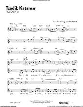 Cover icon of Tzadik Katamar sheet music for voice and other instruments (fake book) by Natalie Young, intermediate skill level