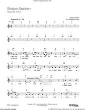 Cover icon of Shalom Aleichem sheet music for voice and other instruments (fake book) by Steve Dropkin, intermediate skill level