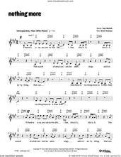 Cover icon of Nothing More sheet music for voice and other instruments (fake book) by Dan Nichols, intermediate skill level