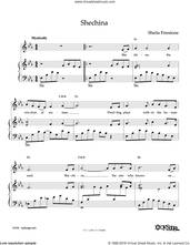 Cover icon of Shechina sheet music for voice and piano by Sheila Firestone, intermediate skill level