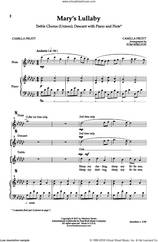 Cover icon of Mary's Lullaby sheet music for choir (Unison) by Camilla Pruitt and Tom Shelton, intermediate skill level