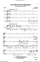 Cover icon of Go! Tell It on the Mountain sheet music for choir (SSAATB) by Tim Harbold, intermediate skill level